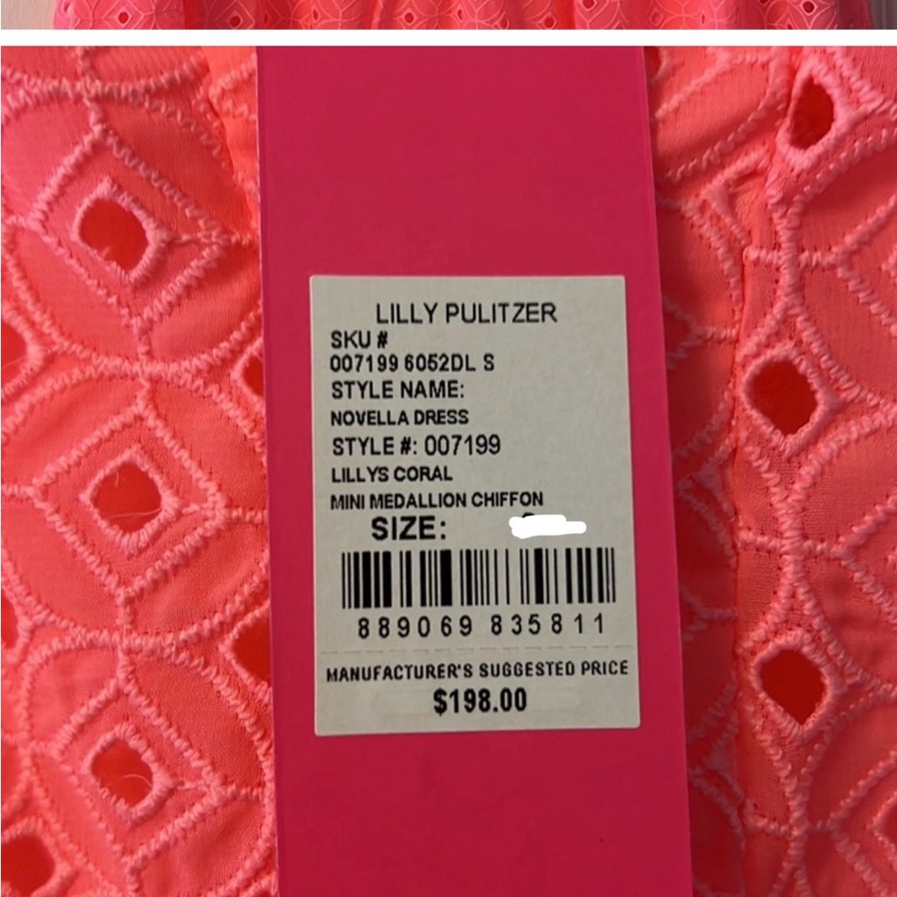 Lilly Pulitzer Novella Pink Sleeveless Eyelet Dress M - Picture 11 of 16